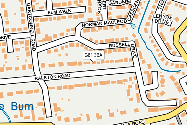 G61 3BA map - OS OpenMap – Local (Ordnance Survey) G61 3BA map - OS OpenMap – Local (Ordnance Survey)