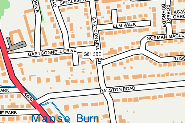 G61 3BE map - OS OpenMap – Local (Ordnance Survey) G61 3BE map - OS OpenMap – Local (Ordnance Survey)