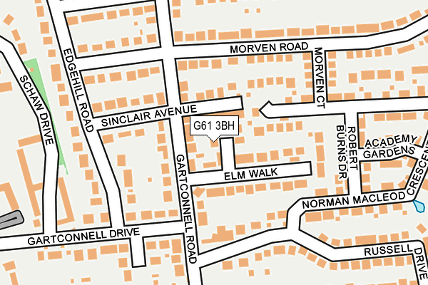 G61 3BH map - OS OpenMap – Local (Ordnance Survey) G61 3BH map - OS OpenMap – Local (Ordnance Survey)