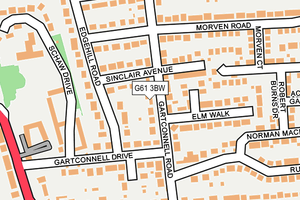 G61 3BW map - OS OpenMap – Local (Ordnance Survey) G61 3BW map - OS OpenMap – Local (Ordnance Survey)