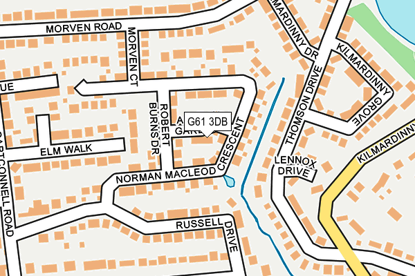 G61 3DB map - OS OpenMap – Local (Ordnance Survey) G61 3DB map - OS OpenMap – Local (Ordnance Survey)