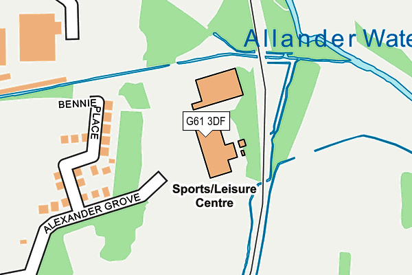 G61 3DF map - OS OpenMap – Local (Ordnance Survey) G61 3DF map - OS OpenMap – Local (Ordnance Survey)