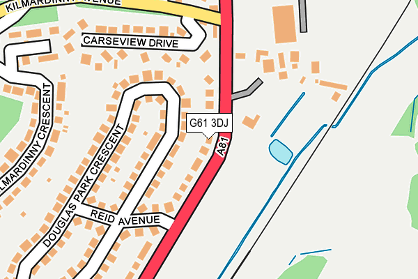 G61 3DJ map - OS OpenMap – Local (Ordnance Survey) G61 3DJ map - OS OpenMap – Local (Ordnance Survey)