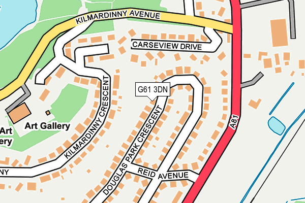 G61 3DN map - OS OpenMap – Local (Ordnance Survey) G61 3DN map - OS OpenMap – Local (Ordnance Survey)