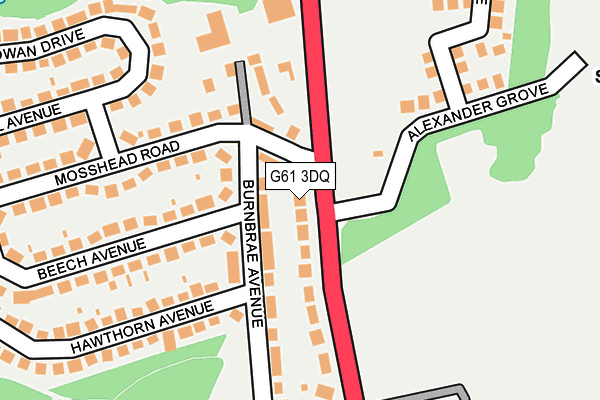 G61 3DQ map - OS OpenMap – Local (Ordnance Survey) G61 3DQ map - OS OpenMap – Local (Ordnance Survey)