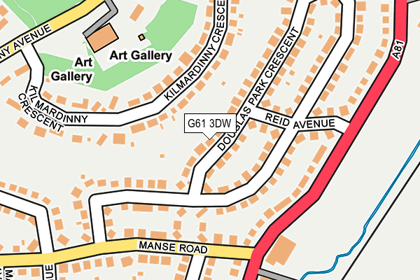 G61 3DW map - OS OpenMap – Local (Ordnance Survey) G61 3DW map - OS OpenMap – Local (Ordnance Survey)
