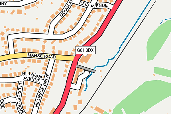G61 3DX map - OS OpenMap – Local (Ordnance Survey) G61 3DX map - OS OpenMap – Local (Ordnance Survey)