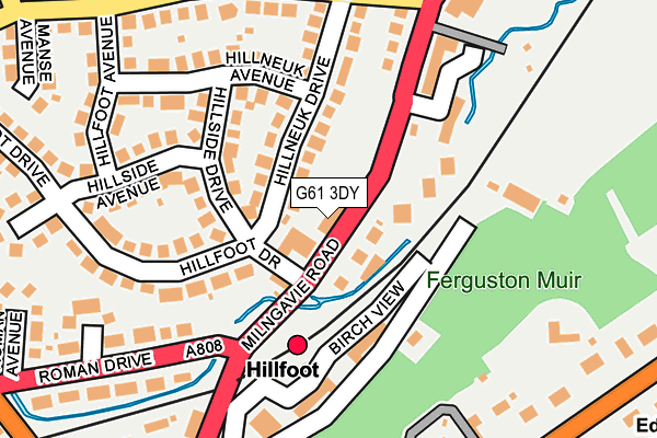 G61 3DY map - OS OpenMap – Local (Ordnance Survey) G61 3DY map - OS OpenMap – Local (Ordnance Survey)