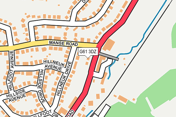 G61 3DZ map - OS OpenMap – Local (Ordnance Survey) G61 3DZ map - OS OpenMap – Local (Ordnance Survey)