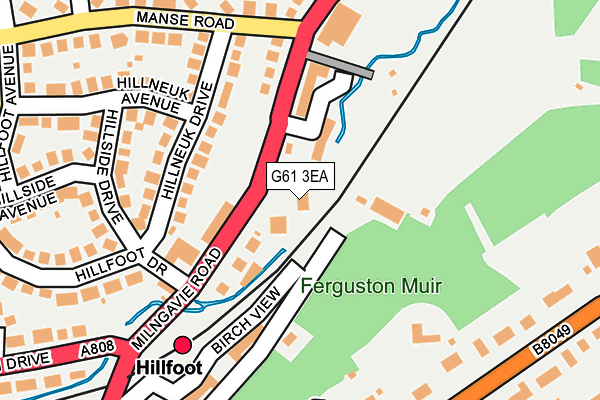 G61 3EA map - OS OpenMap – Local (Ordnance Survey) G61 3EA map - OS OpenMap – Local (Ordnance Survey)