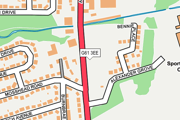 G61 3EE map - OS OpenMap – Local (Ordnance Survey) G61 3EE map - OS OpenMap – Local (Ordnance Survey)