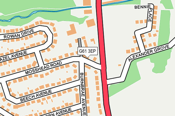 G61 3EP map - OS OpenMap – Local (Ordnance Survey) G61 3EP map - OS OpenMap – Local (Ordnance Survey)