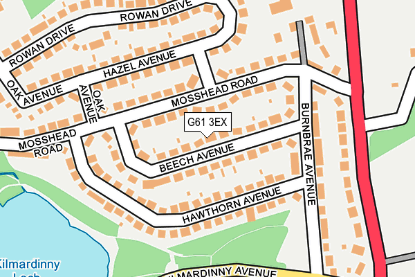 G61 3EX map - OS OpenMap – Local (Ordnance Survey) G61 3EX map - OS OpenMap – Local (Ordnance Survey)