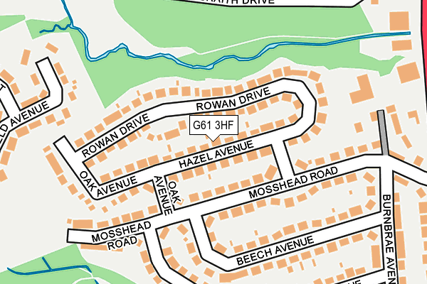 G61 3HF map - OS OpenMap – Local (Ordnance Survey) G61 3HF map - OS OpenMap – Local (Ordnance Survey)