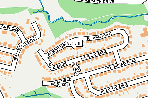 G61 3HH map - OS OpenMap – Local (Ordnance Survey) G61 3HH map - OS OpenMap – Local (Ordnance Survey)