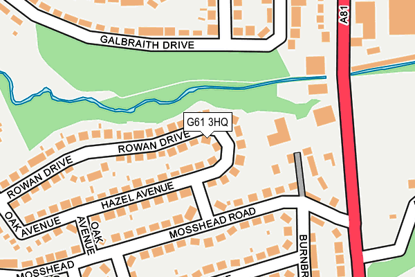 G61 3HQ map - OS OpenMap – Local (Ordnance Survey) G61 3HQ map - OS OpenMap – Local (Ordnance Survey)