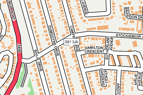 G61 3JA map - OS OpenMap – Local (Ordnance Survey) G61 3JA map - OS OpenMap – Local (Ordnance Survey)