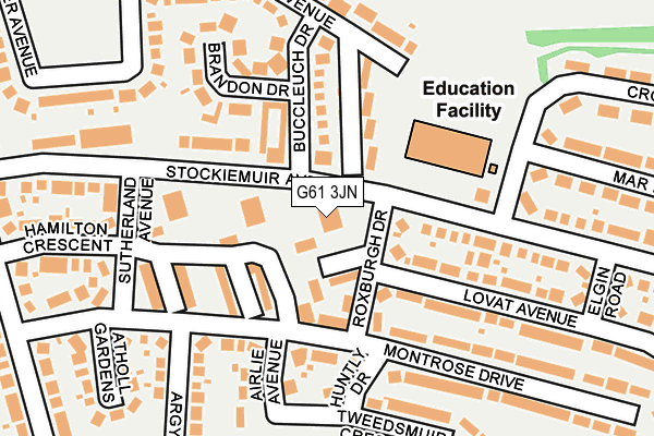 G61 3JN map - OS OpenMap – Local (Ordnance Survey) G61 3JN map - OS OpenMap – Local (Ordnance Survey)