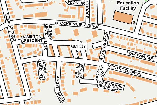 G61 3JY map - OS OpenMap – Local (Ordnance Survey) G61 3JY map - OS OpenMap – Local (Ordnance Survey)