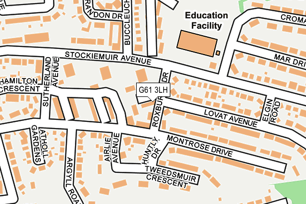 G61 3LH map - OS OpenMap – Local (Ordnance Survey) G61 3LH map - OS OpenMap – Local (Ordnance Survey)