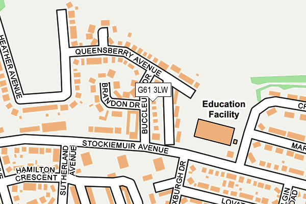 G61 3LW map - OS OpenMap – Local (Ordnance Survey) G61 3LW map - OS OpenMap – Local (Ordnance Survey)