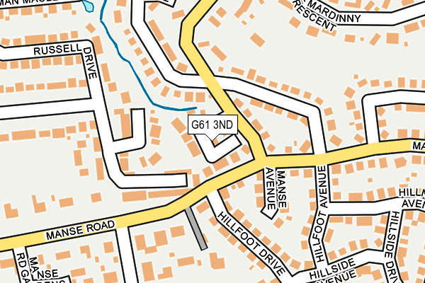 G61 3ND map - OS OpenMap – Local (Ordnance Survey) G61 3ND map - OS OpenMap – Local (Ordnance Survey)