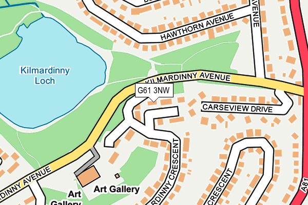 G61 3NW map - OS OpenMap – Local (Ordnance Survey) G61 3NW map - OS OpenMap – Local (Ordnance Survey)