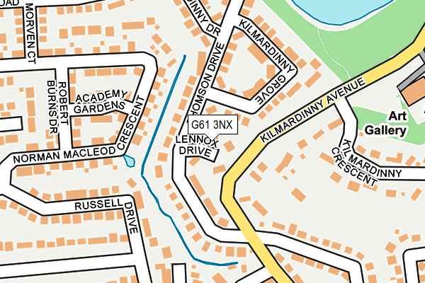 G61 3NX map - OS OpenMap – Local (Ordnance Survey) G61 3NX map - OS OpenMap – Local (Ordnance Survey)