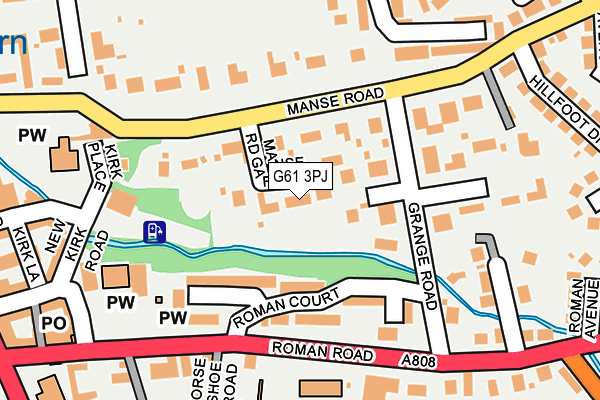 G61 3PJ map - OS OpenMap – Local (Ordnance Survey) G61 3PJ map - OS OpenMap – Local (Ordnance Survey)