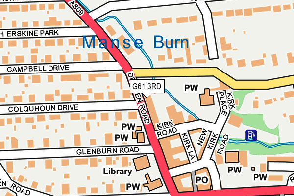 G61 3RD map - OS OpenMap – Local (Ordnance Survey) G61 3RD map - OS OpenMap – Local (Ordnance Survey)