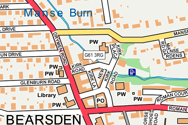 G61 3RG map - OS OpenMap – Local (Ordnance Survey) G61 3RG map - OS OpenMap – Local (Ordnance Survey)