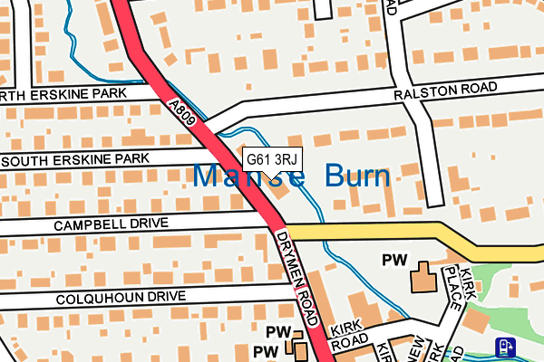 G61 3RJ map - OS OpenMap – Local (Ordnance Survey) G61 3RJ map - OS OpenMap – Local (Ordnance Survey)