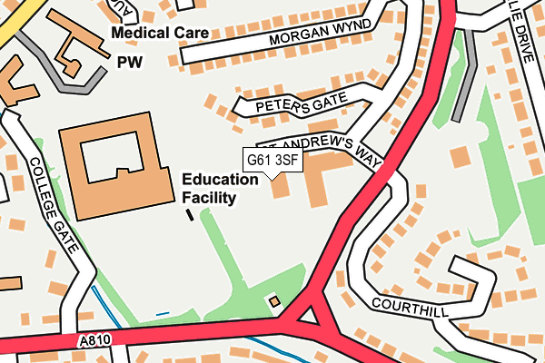 G61 3SF map - OS OpenMap – Local (Ordnance Survey) G61 3SF map - OS OpenMap – Local (Ordnance Survey)