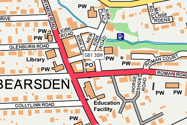 G61 3SH map - OS OpenMap – Local (Ordnance Survey) G61 3SH map - OS OpenMap – Local (Ordnance Survey)