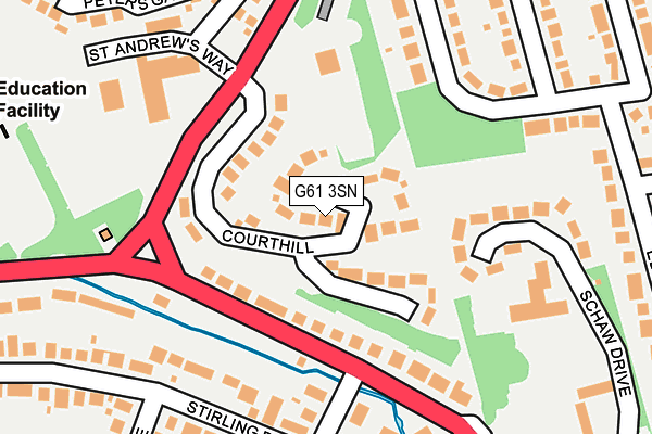 G61 3SN map - OS OpenMap – Local (Ordnance Survey) G61 3SN map - OS OpenMap – Local (Ordnance Survey)