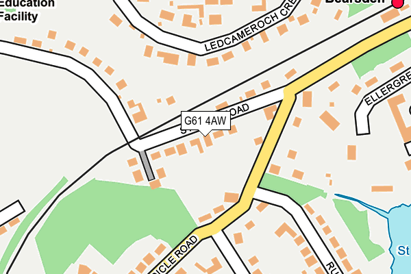 G61 4AW map - OS OpenMap – Local (Ordnance Survey) G61 4AW map - OS OpenMap – Local (Ordnance Survey)