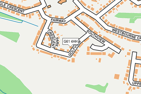 G61 4HH map - OS OpenMap – Local (Ordnance Survey)
