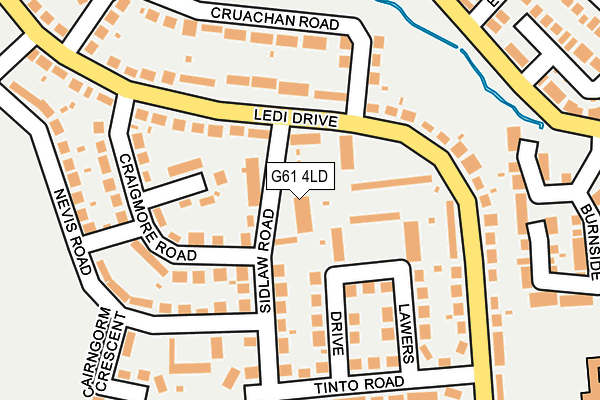 G61 4LD map - OS OpenMap – Local (Ordnance Survey) G61 4LD map - OS OpenMap – Local (Ordnance Survey)