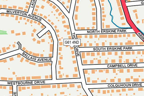 G61 4ND map - OS OpenMap – Local (Ordnance Survey) G61 4ND map - OS OpenMap – Local (Ordnance Survey)
