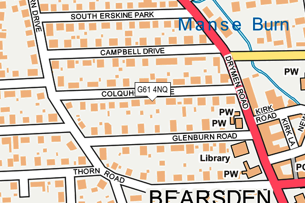 G61 4NQ map - OS OpenMap – Local (Ordnance Survey) G61 4NQ map - OS OpenMap – Local (Ordnance Survey)