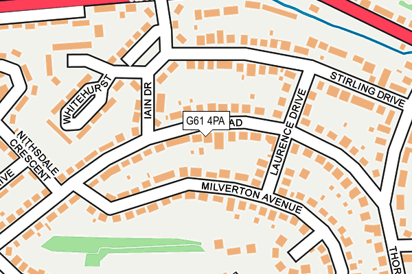 G61 4PA map - OS OpenMap – Local (Ordnance Survey)