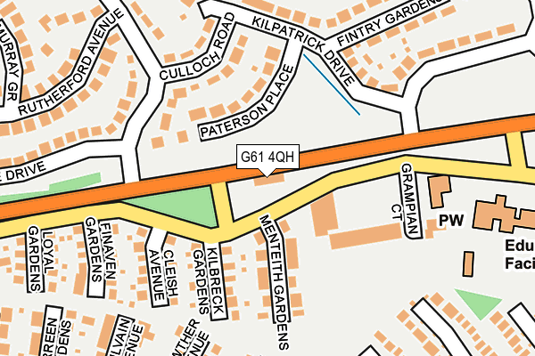 G61 4QH map - OS OpenMap – Local (Ordnance Survey) G61 4QH map - OS OpenMap – Local (Ordnance Survey)