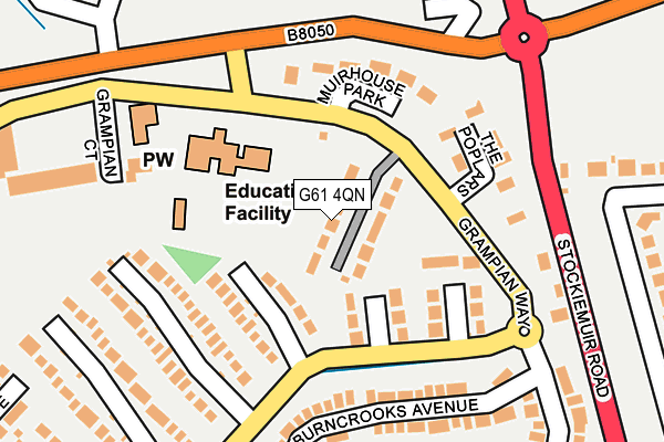 G61 4QN map - OS OpenMap – Local (Ordnance Survey) G61 4QN map - OS OpenMap – Local (Ordnance Survey)