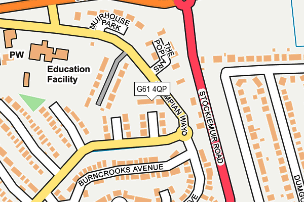 G61 4QP map - OS OpenMap – Local (Ordnance Survey) G61 4QP map - OS OpenMap – Local (Ordnance Survey)