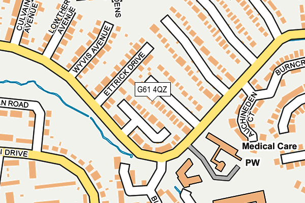 G61 4QZ map - OS OpenMap – Local (Ordnance Survey) G61 4QZ map - OS OpenMap – Local (Ordnance Survey)