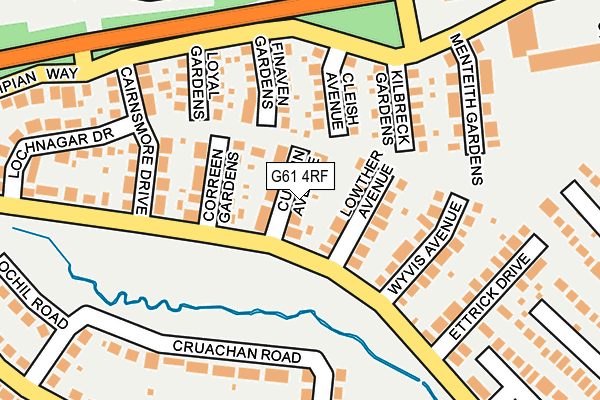 G61 4RF map - OS OpenMap – Local (Ordnance Survey) G61 4RF map - OS OpenMap – Local (Ordnance Survey)