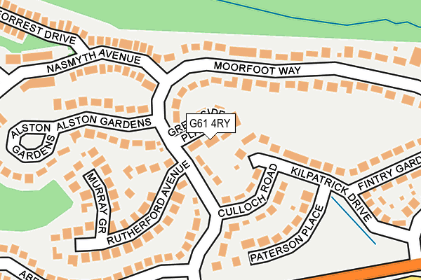 G61 4RY map - OS OpenMap – Local (Ordnance Survey) G61 4RY map - OS OpenMap – Local (Ordnance Survey)