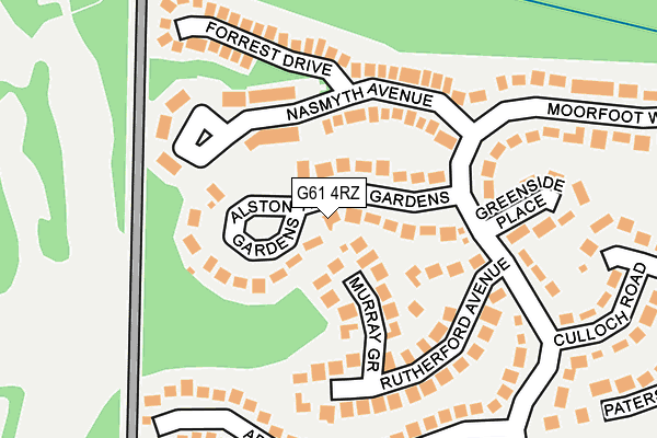 G61 4RZ map - OS OpenMap – Local (Ordnance Survey) G61 4RZ map - OS OpenMap – Local (Ordnance Survey)