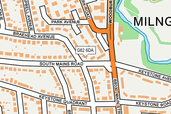 G62 6DA map - OS OpenMap – Local (Ordnance Survey) G62 6DA map - OS OpenMap – Local (Ordnance Survey)
