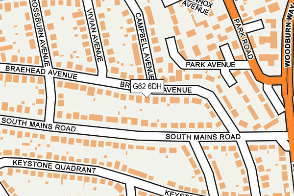 G62 6DH map - OS OpenMap – Local (Ordnance Survey) G62 6DH map - OS OpenMap – Local (Ordnance Survey)